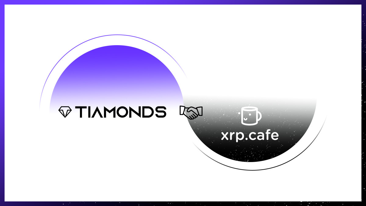 Tiamonds and XRP Cafe Partrnership